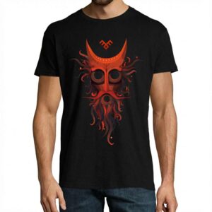 Kaukynes T shirt juodas unisex priekis